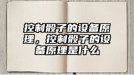 控制骰子的設備原理，控制骰子的設備原理是什么