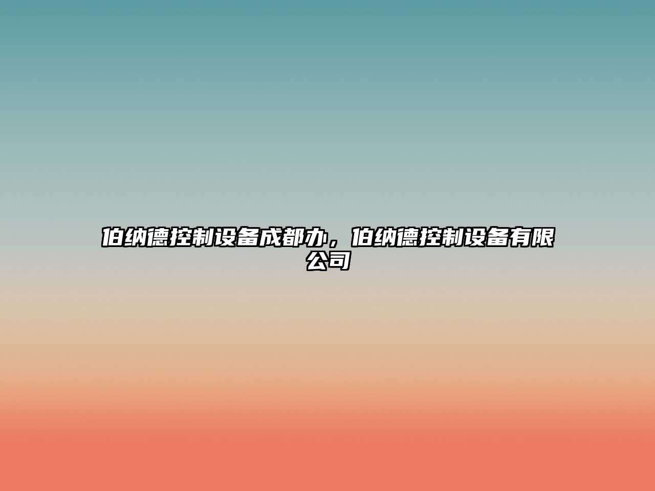 伯納德控制設備成都辦，伯納德控制設備有限公司