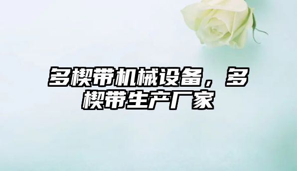 多楔帶機械設備，多楔帶生產(chǎn)廠(chǎng)家