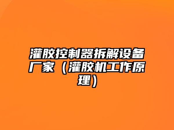 灌膠控制器拆解設備廠(chǎng)家（灌膠機工作原理）
