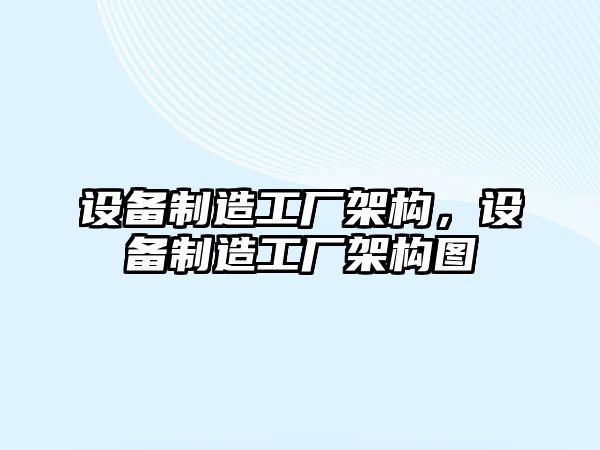 設備制造工廠(chǎng)架構，設備制造工廠(chǎng)架構圖