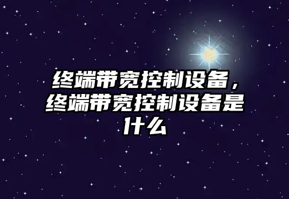 終端帶寬控制設備，終端帶寬控制設備是什么