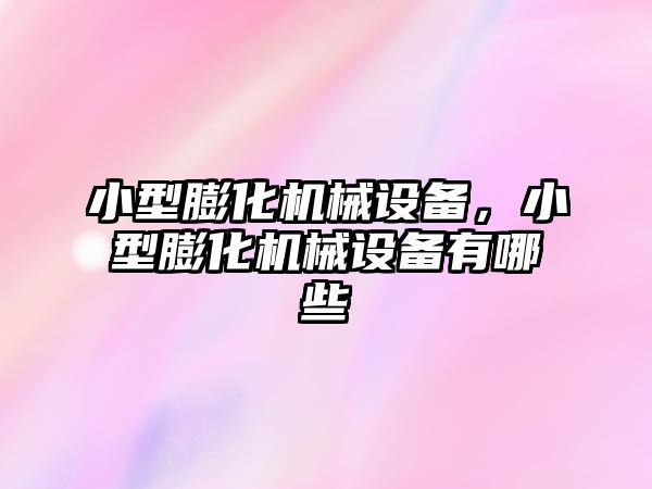 小型膨化機械設備，小型膨化機械設備有哪些