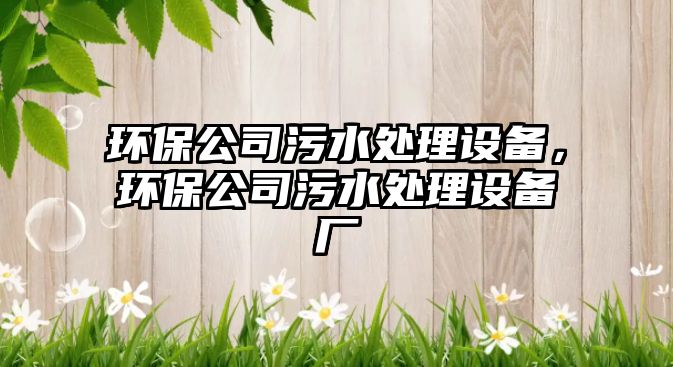 環(huán)保公司污水處理設備，環(huán)保公司污水處理設備廠(chǎng)