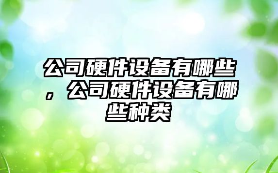公司硬件設備有哪些，公司硬件設備有哪些種類(lèi)