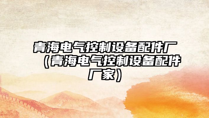 青海電氣控制設備配件廠(chǎng)（青海電氣控制設備配件廠(chǎng)家）