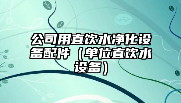 公司用直飲水凈化設備配件（單位直飲水設備）