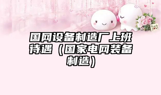 國網(wǎng)設備制造廠(chǎng)上班待遇（國家電網(wǎng)裝備制造）