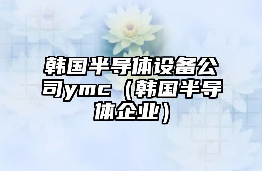 韓國半導體設備公司ymc（韓國半導體企業(yè)）