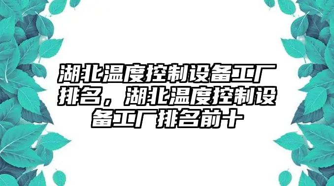 湖北溫度控制設備工廠(chǎng)排名，湖北溫度控制設備工廠(chǎng)排名前十