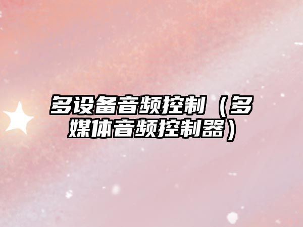多設備音頻控制（多媒體音頻控制器）