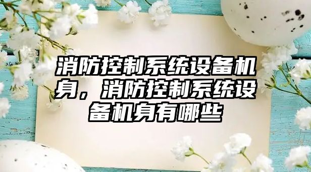 消防控制系統設備機身，消防控制系統設備機身有哪些