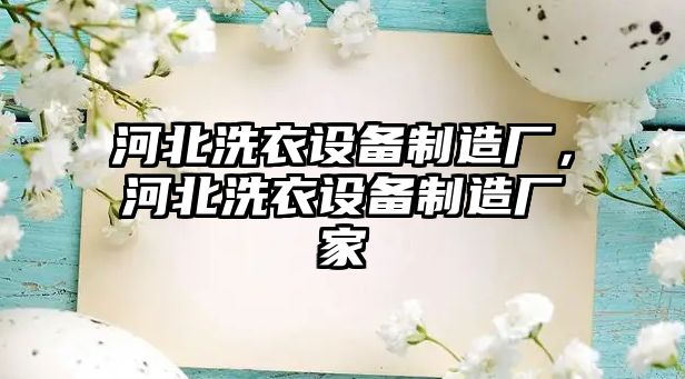 河北洗衣設備制造廠(chǎng)，河北洗衣設備制造廠(chǎng)家