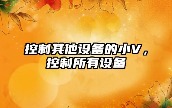 控制其他設備的小V，控制所有設備