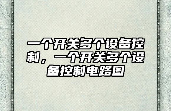 一個(gè)開(kāi)關(guān)多個(gè)設備控制，一個(gè)開(kāi)關(guān)多個(gè)設備控制電路圖