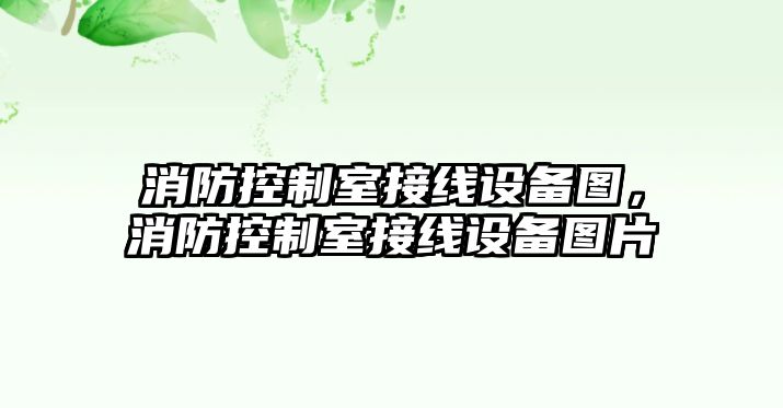 消防控制室接線(xiàn)設備圖，消防控制室接線(xiàn)設備圖片