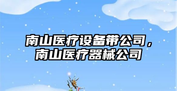 南山醫療設備帶公司，南山醫療器械公司