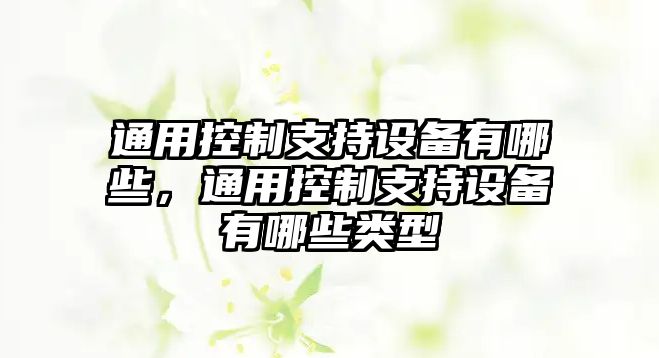 通用控制支持設備有哪些，通用控制支持設備有哪些類(lèi)型