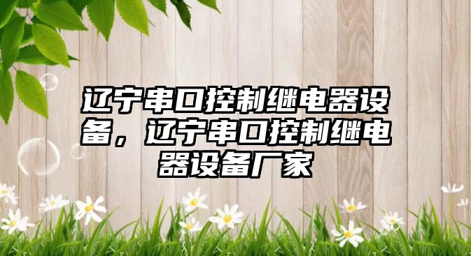 遼寧串口控制繼電器設備，遼寧串口控制繼電器設備廠(chǎng)家