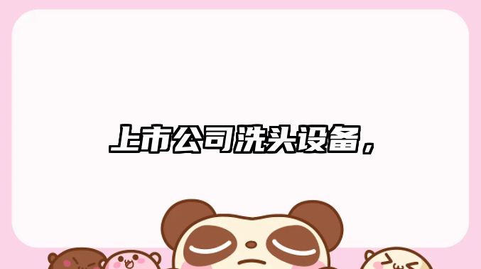 上市公司洗頭設備，