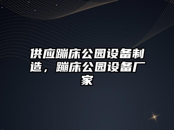 供應蹦床公園設備制造，蹦床公園設備廠(chǎng)家