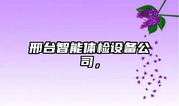 邢臺智能體檢設備公司，