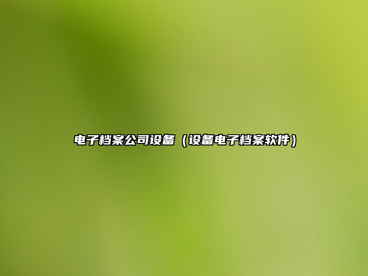 電子檔案公司設備（設備電子檔案軟件）