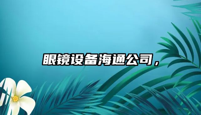 眼鏡設備海通公司，