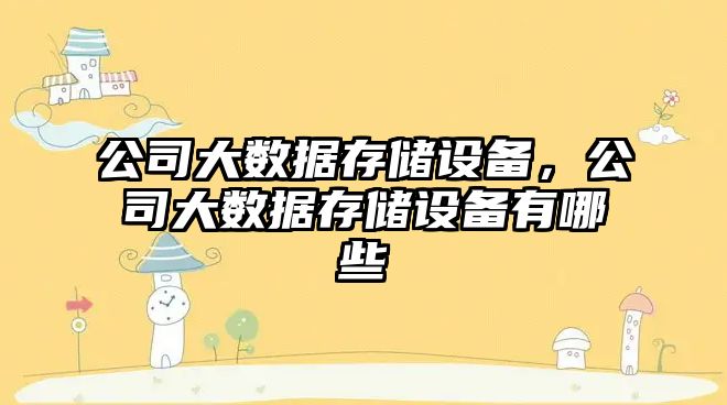 公司大數據存儲設備，公司大數據存儲設備有哪些