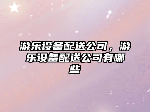 游樂(lè )設備配送公司，游樂(lè )設備配送公司有哪些