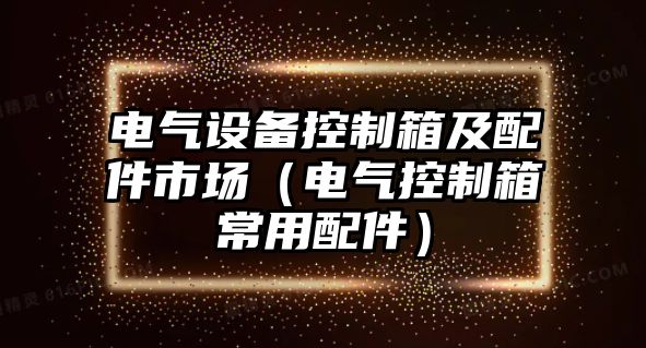 電氣設備控制箱及配件市場(chǎng)（電氣控制箱常用配件）