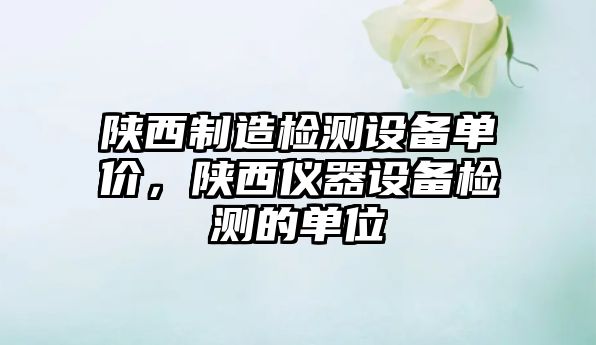 陜西制造檢測設備單價(jià)，陜西儀器設備檢測的單位