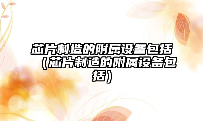 芯片制造的附屬設備包括（芯片制造的附屬設備包括）