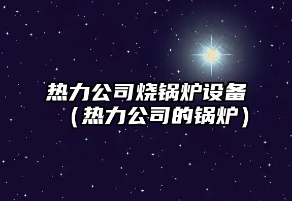 熱力公司燒鍋爐設備（熱力公司的鍋爐）
