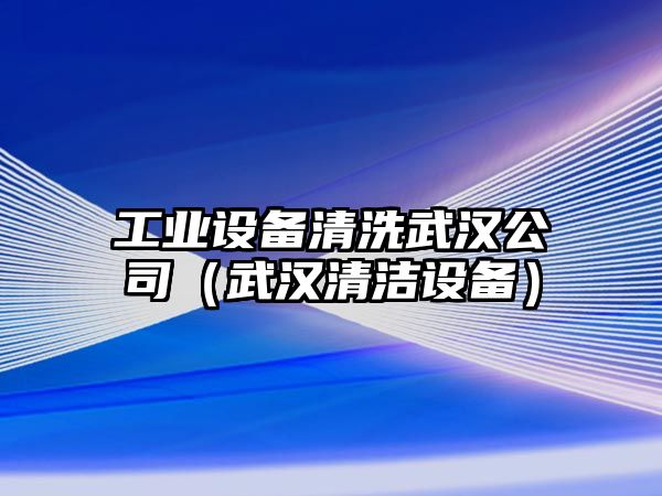 工業(yè)設備清洗武漢公司（武漢清潔設備）
