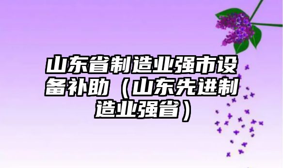 山東省制造業(yè)強市設備補助（山東先進(jìn)制造業(yè)強?。?/>
											</a>
										</div>
									</div>
								</article>
																<article class=