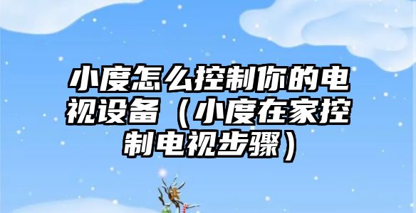 小度怎么控制你的電視設備（小度在家控制電視步驟）