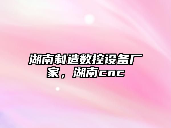 湖南制造數控設備廠(chǎng)家，湖南cnc
