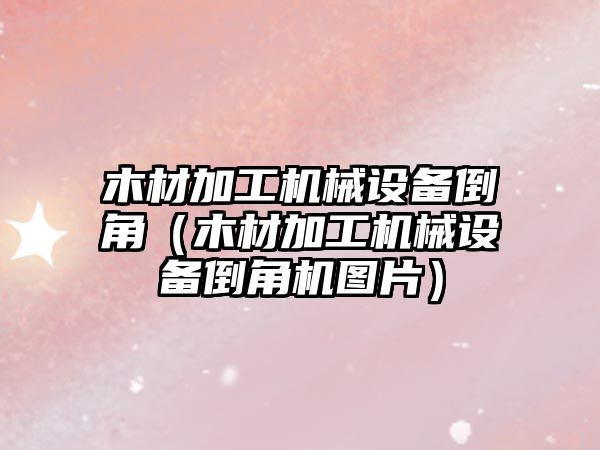 木材加工機械設備倒角（木材加工機械設備倒角機圖片）