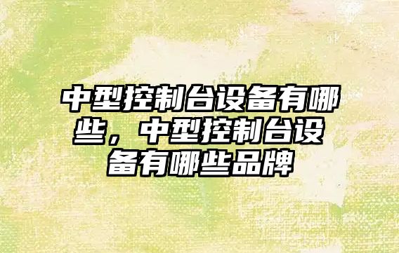 中型控制臺設備有哪些，中型控制臺設備有哪些品牌