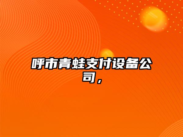 呼市青蛙支付設備公司，