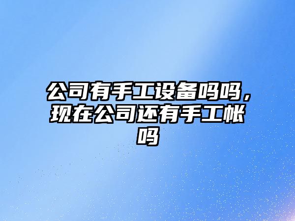 公司有手工設備嗎嗎，現在公司還有手工帳嗎