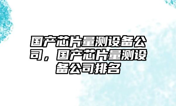 國產(chǎn)芯片量測設備公司，國產(chǎn)芯片量測設備公司排名