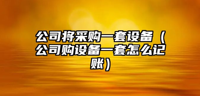 公司將采購一套設備（公司購設備一套怎么記賬）