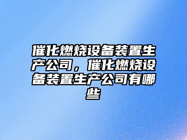 催化燃燒設備裝置生產(chǎn)公司，催化燃燒設備裝置生產(chǎn)公司有哪些