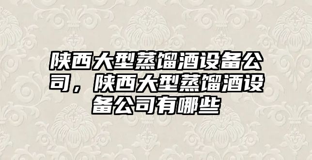 陜西大型蒸餾酒設備公司，陜西大型蒸餾酒設備公司有哪些