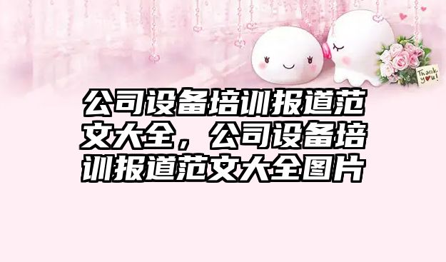 公司設備培訓報道范文大全，公司設備培訓報道范文大全圖片