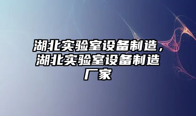 湖北實(shí)驗室設備制造，湖北實(shí)驗室設備制造廠(chǎng)家