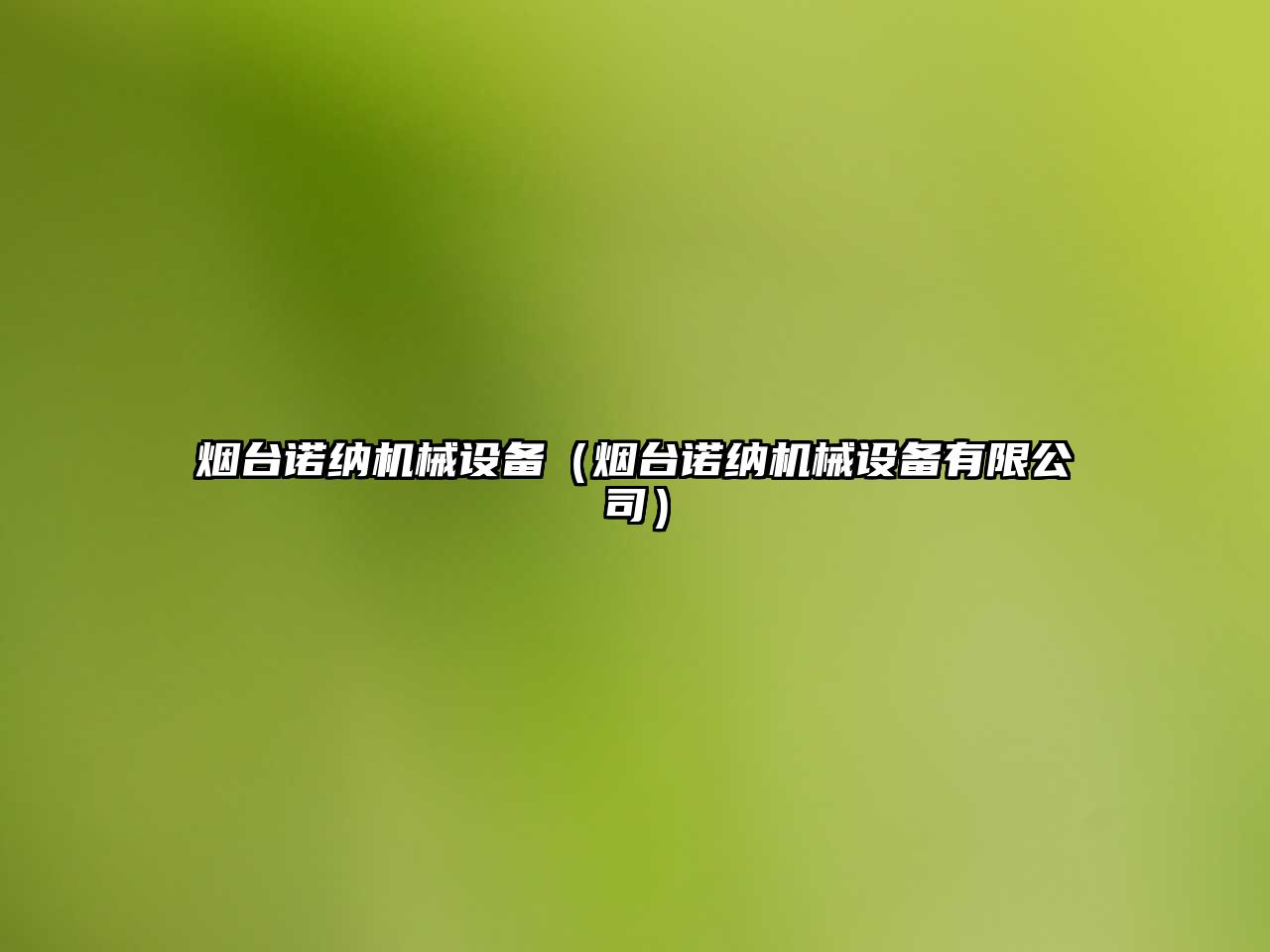 煙臺諾納機械設備（煙臺諾納機械設備有限公司）