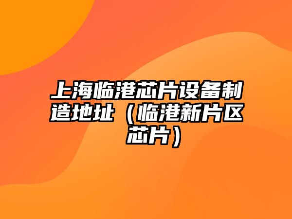 上海臨港芯片設備制造地址（臨港新片區 芯片）